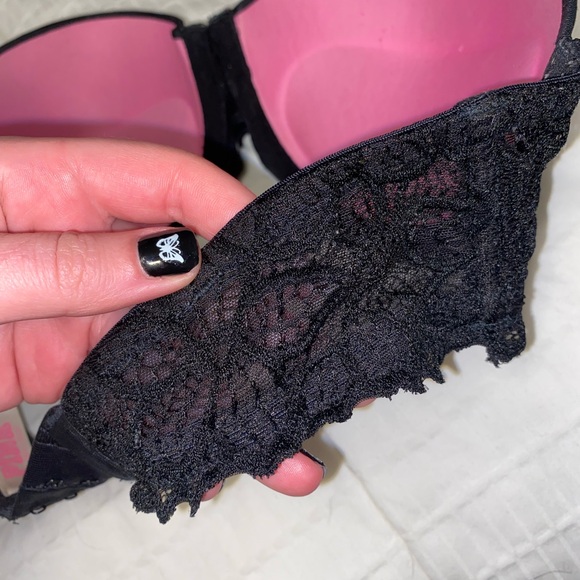 32d PINK Lace Strapless Push-up Bra - Picture 5 of 7